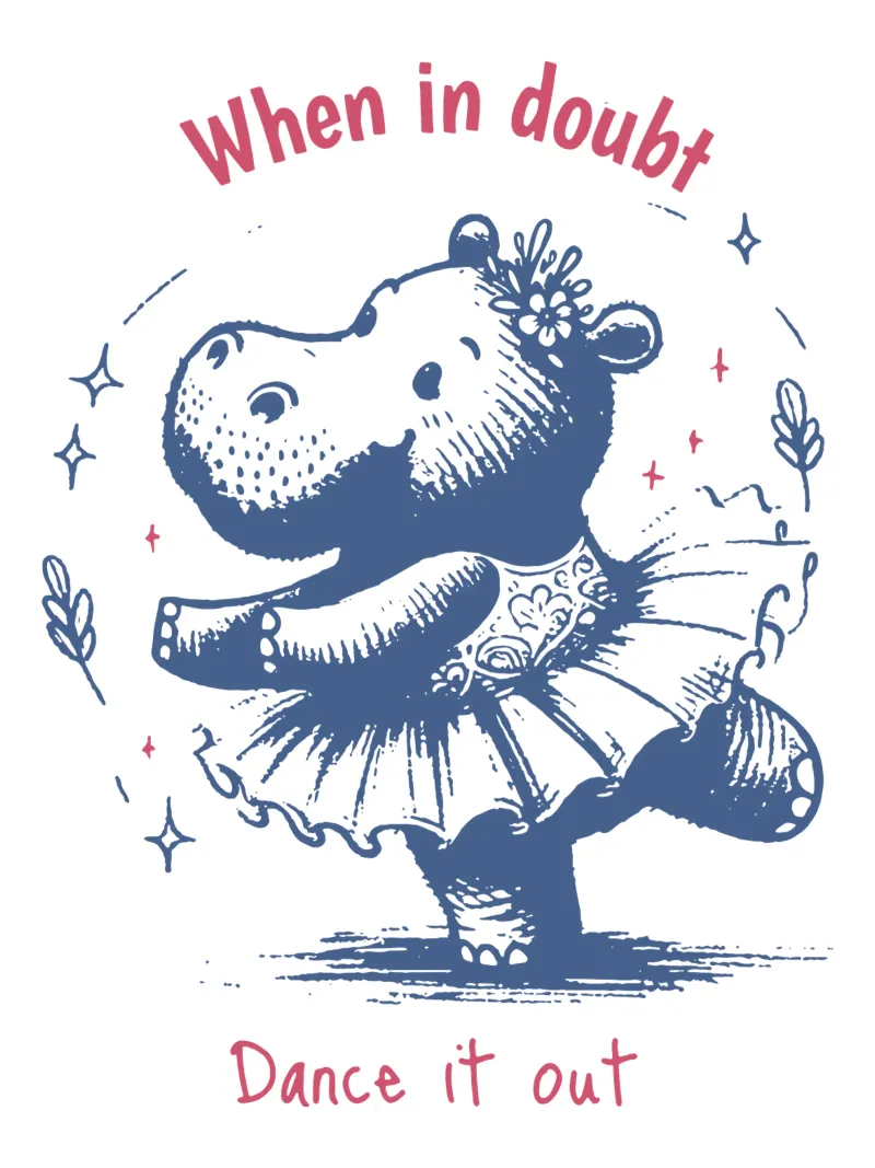 When in doubt - dance it out canvas with Floater frame by Gunawan Rb