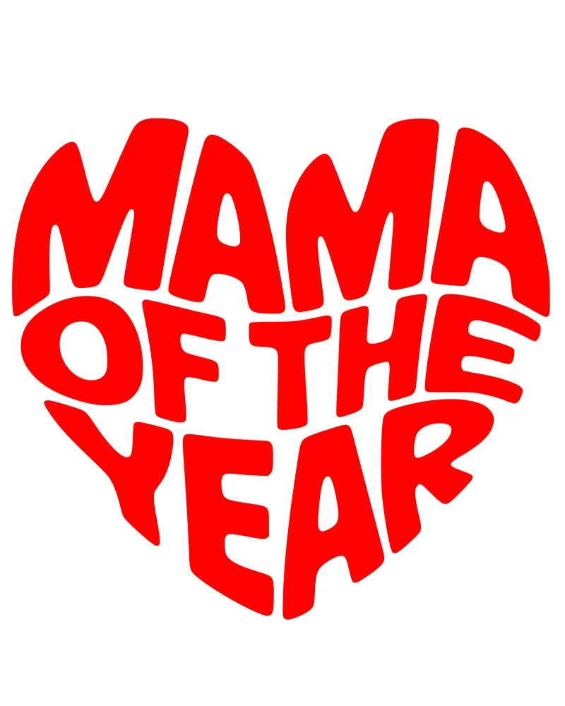 Mamma dell'anno poster con telaio in plastica da RB-Quotes
