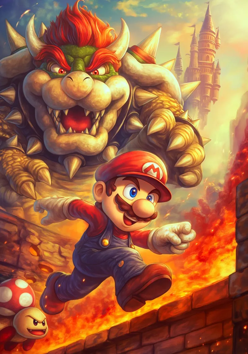 Super Mario pellicola backlit da Fleur de Lys