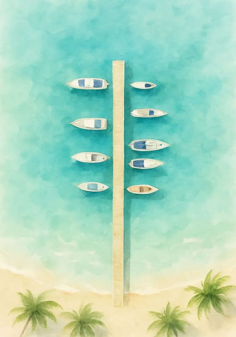 Harbor of Tranquil Lines poster da Mosaic Dialogue