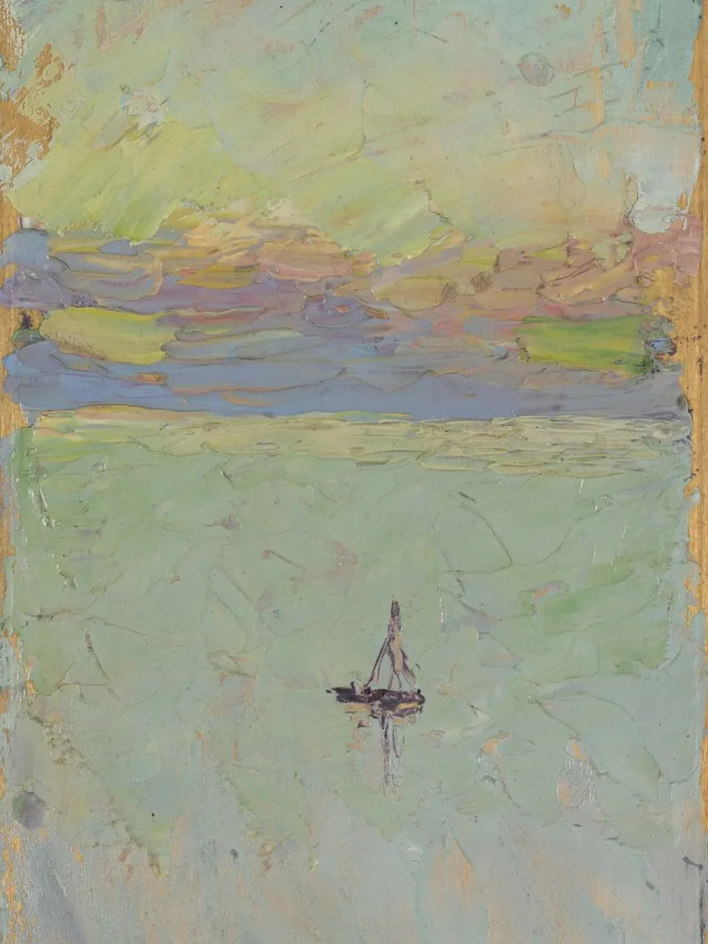 Wassily Kandinsky - Segelboot auf dem See poster da Second Canvas