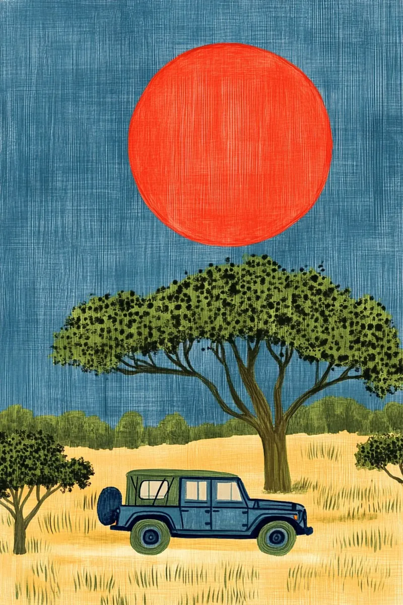 Jeep Safari pellicola backlit da Curious Canvas