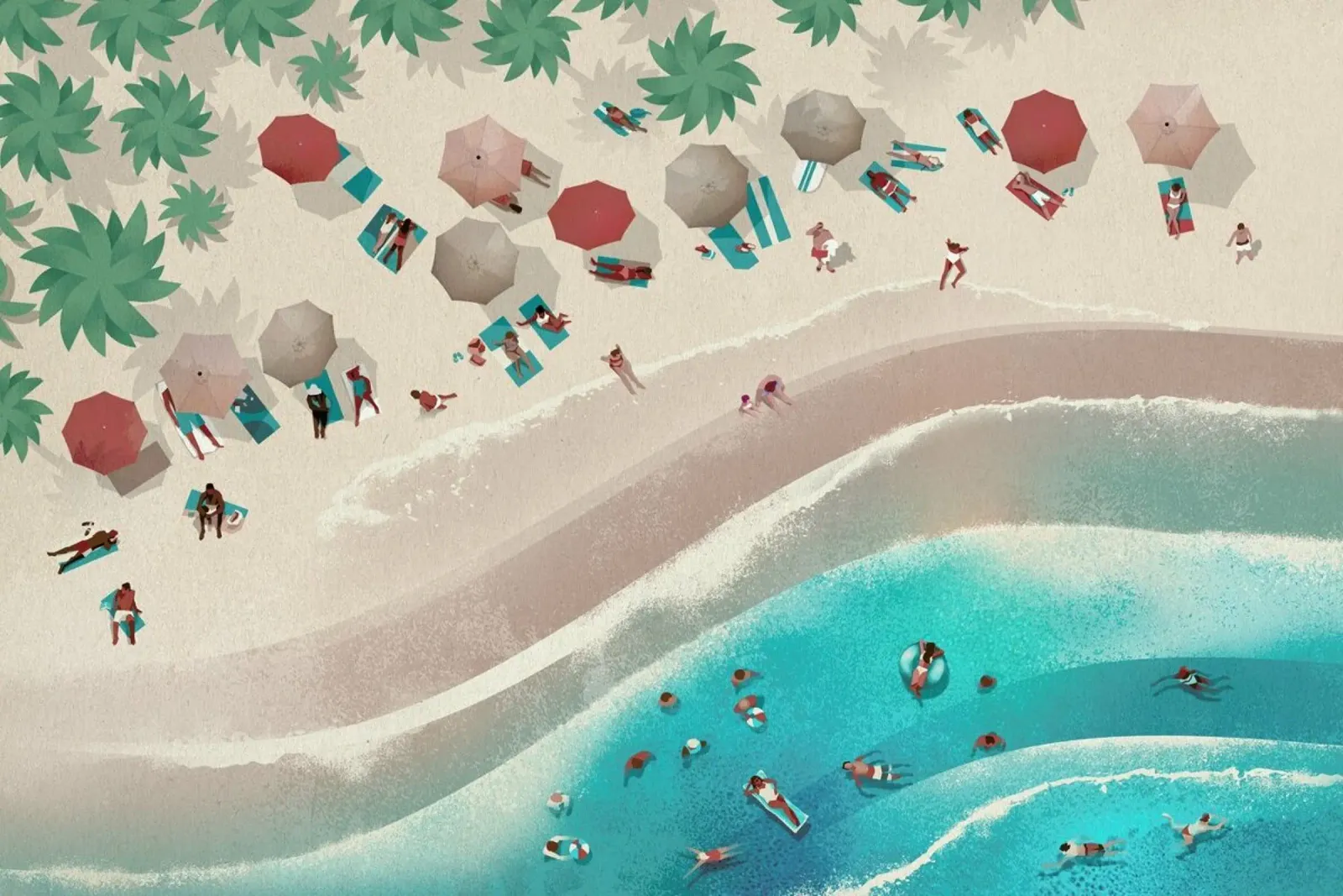 The Beach carta hahnemühle da Dieter Braun