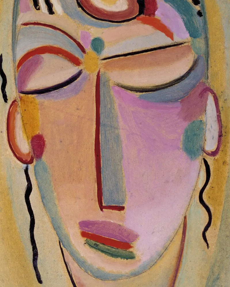 Alexej von Jawlensky - Abstrakter Kopf: Mildes Licht Poster von Second Canvas
