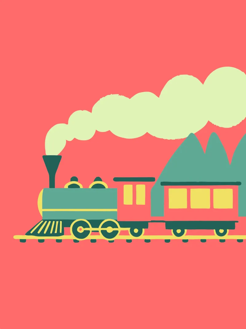 Train hahnemühle by TRENDY POSTER SHOP