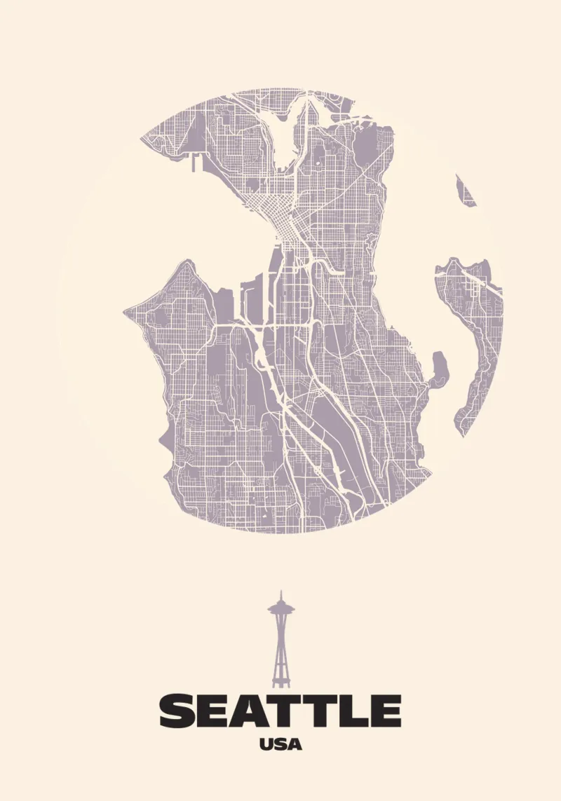 Linee urbane di Seattle pellicola backlit da MOOODZART