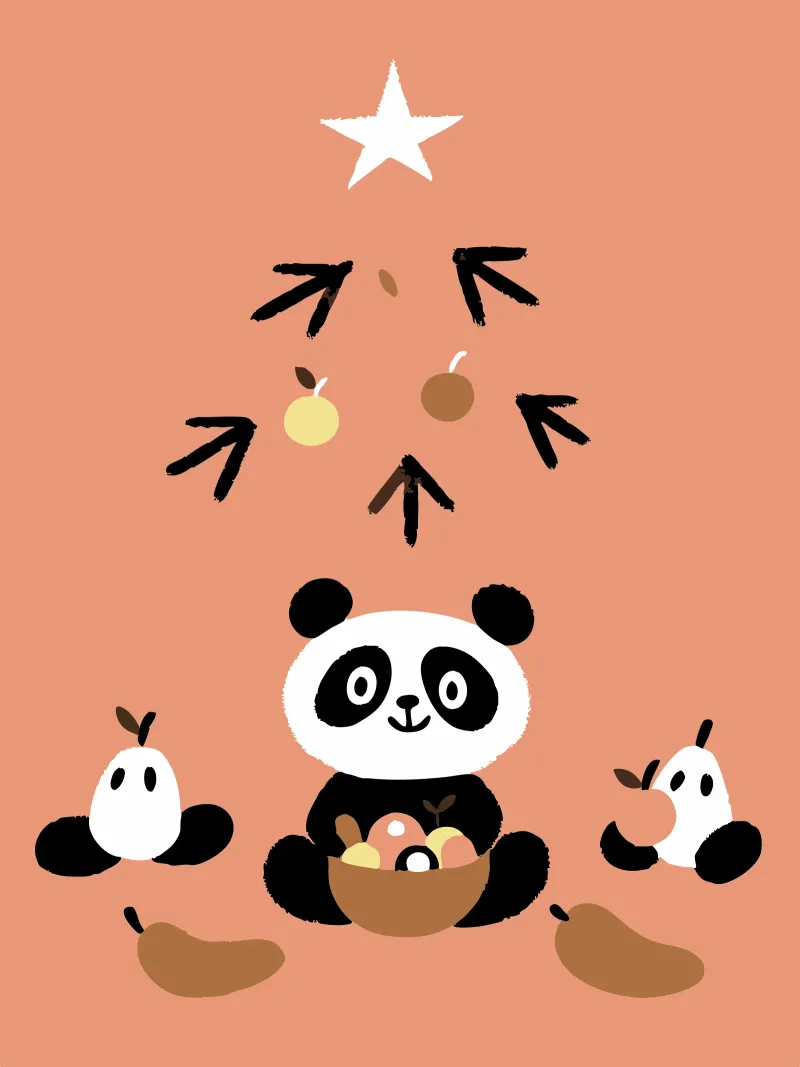 Panda carino poster da TRENDY POSTER SHOP