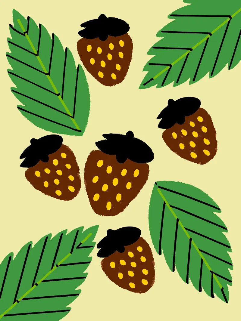 Fragole pellicola backlit da TRENDY POSTER SHOP