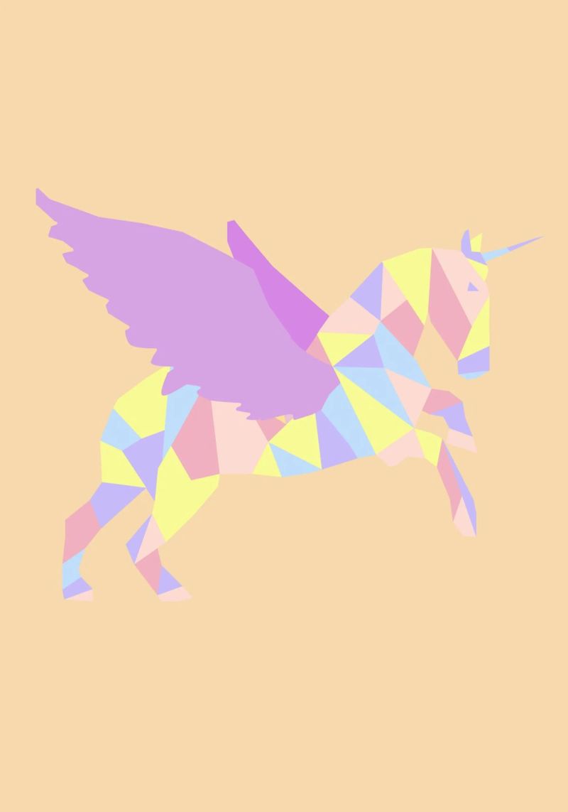 Unicorn. (mehrere Varianten verfügbar) poster da FRICKE DESIGN