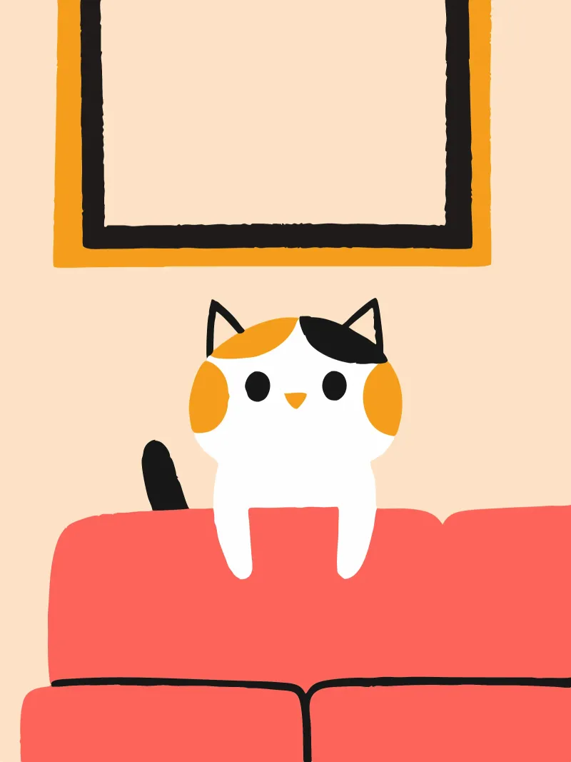 Gatti a Sopa pellicola backlit da TRENDY POSTER SHOP