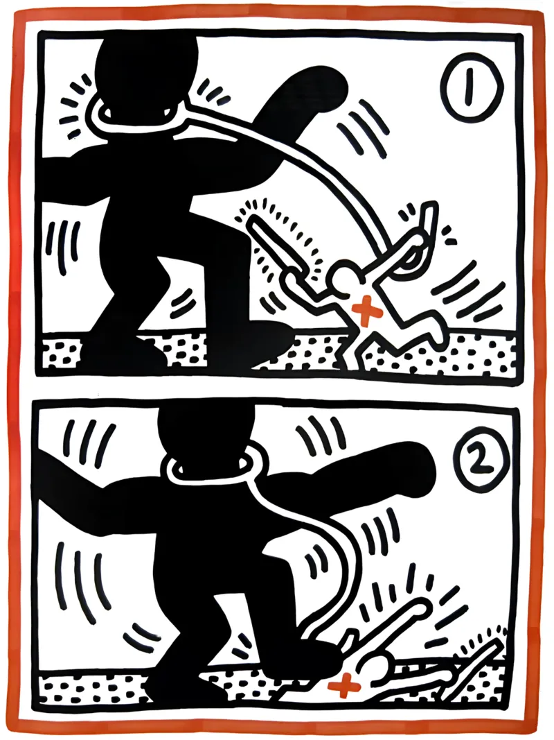 Sudáfrica libre de Keith Haring metacrilato de tokovictory