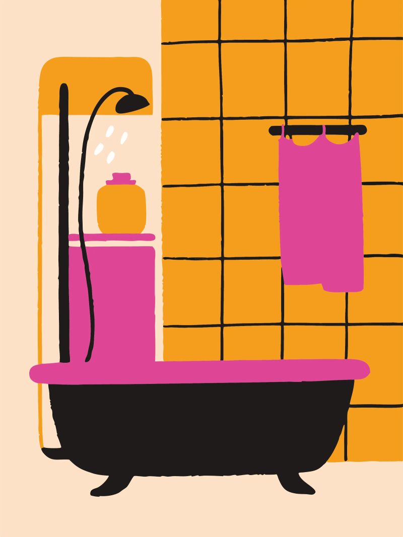Douche poster de UNIQUE SHOP