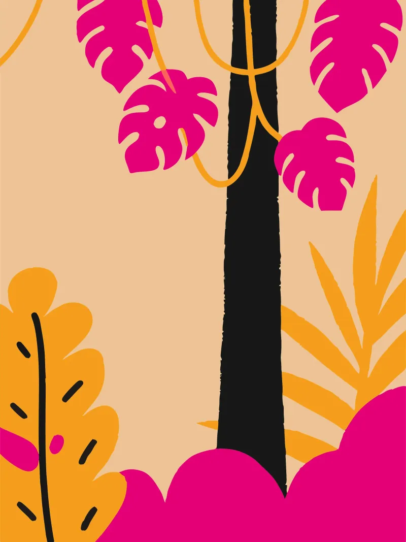 Piante di Monstera pellicola backlit da TRENDY POSTER SHOP