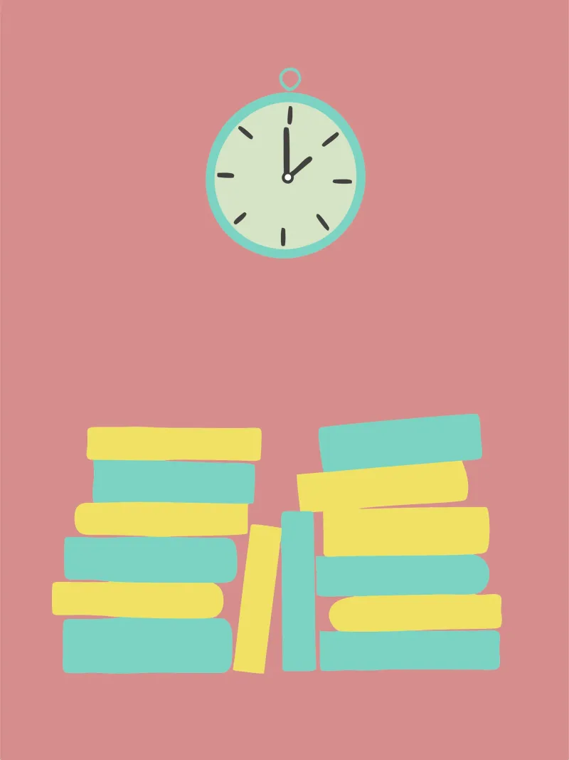 Orologio e libro pellicola backlit da TRENDY POSTER SHOP