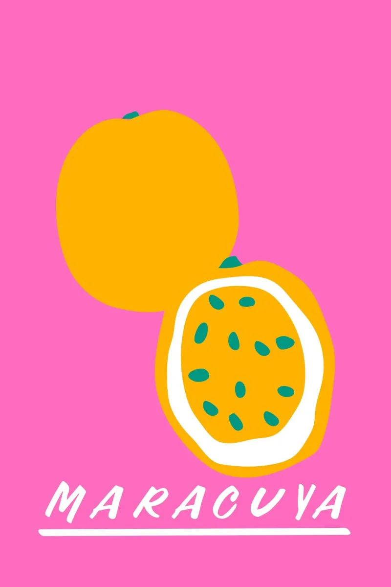Maracuya poster con telaio in plastica da Mariery Young