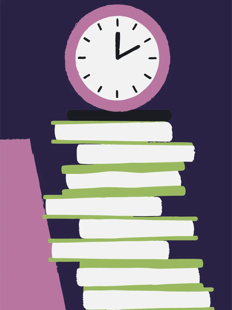 Orologio e libro carta hahnemühle da TRENDY POSTER SHOP