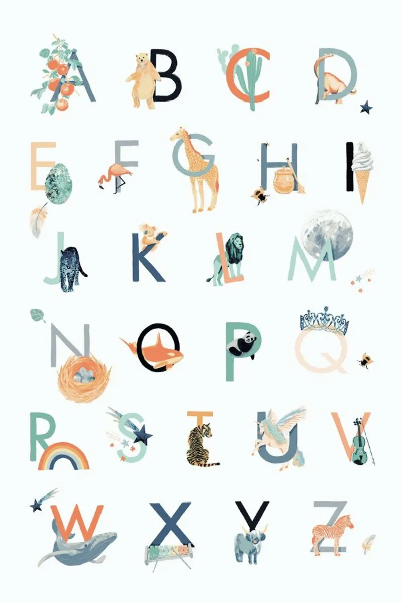 Alphabet pellicola backlit da Goed Blauw