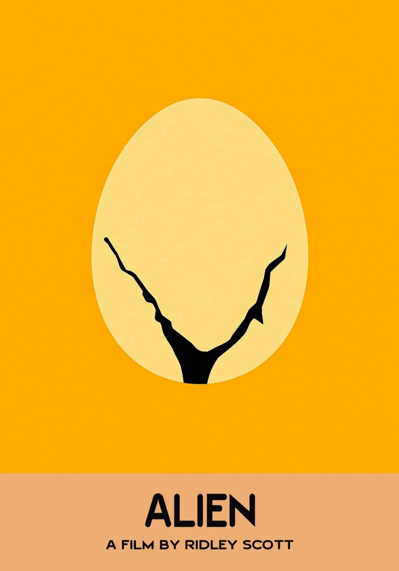 Alien Movie Art Vector Imagination metacrilato de whitesand