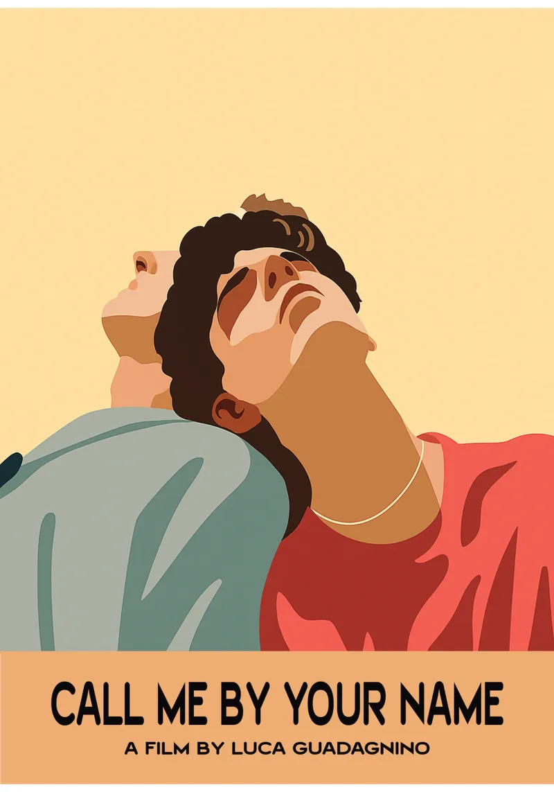 Call Me By Your Name Movie Art Vector Imagination hahnemühle de whitesand