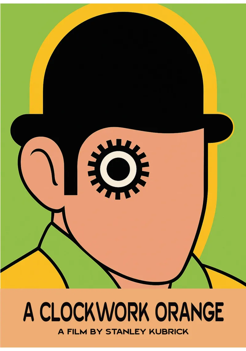Clockwork Orange Movie Art Vector Imagination forex plate by whitesand