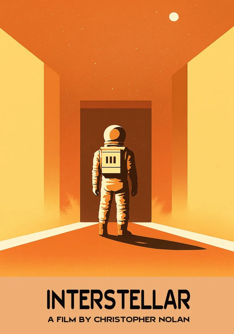 Película Interestelar Vector Imagination Art metacrilato de whitesand