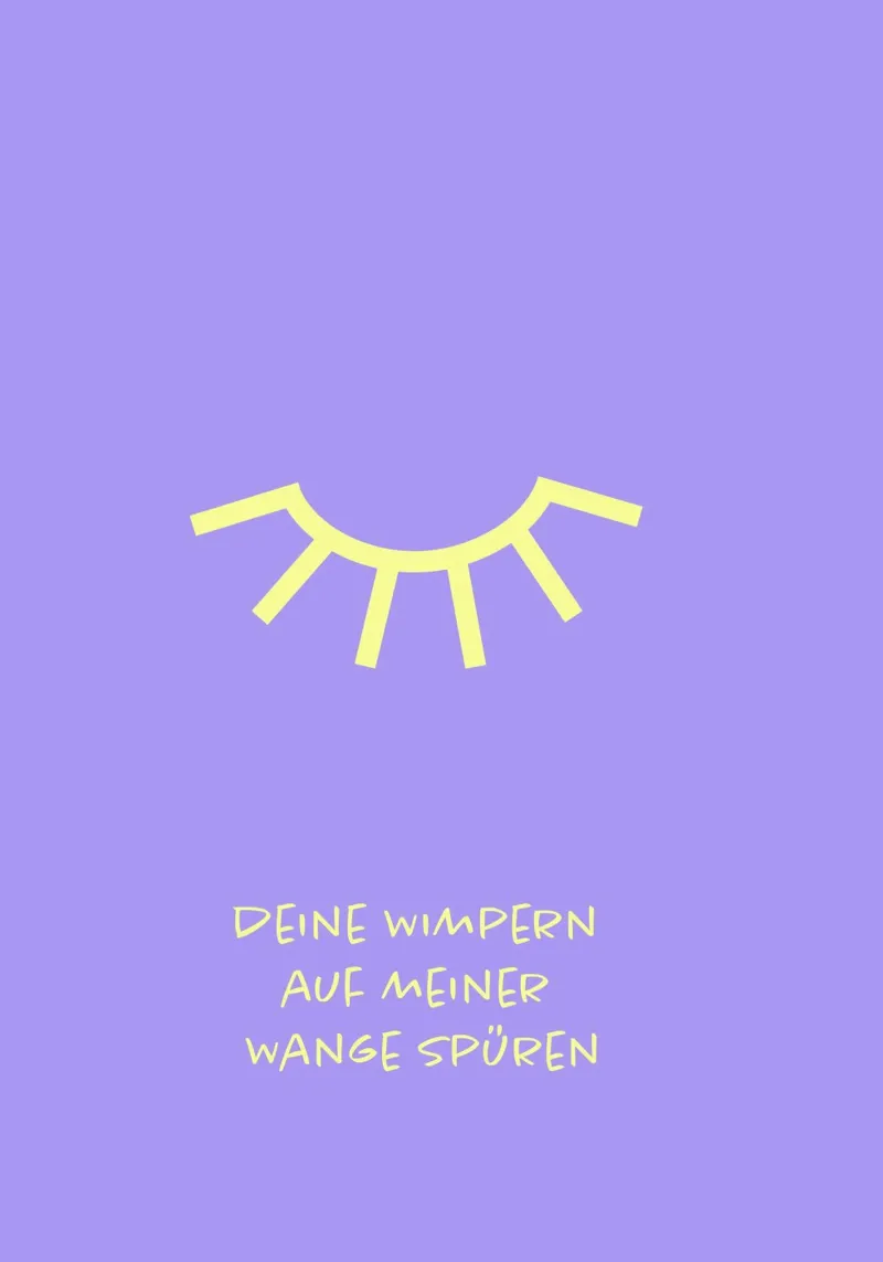 Wimper. poster con telaio in alluminio da FRICKE DESIGN