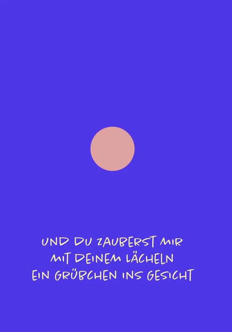 Grübchen. Poster von FRICKE DESIGN