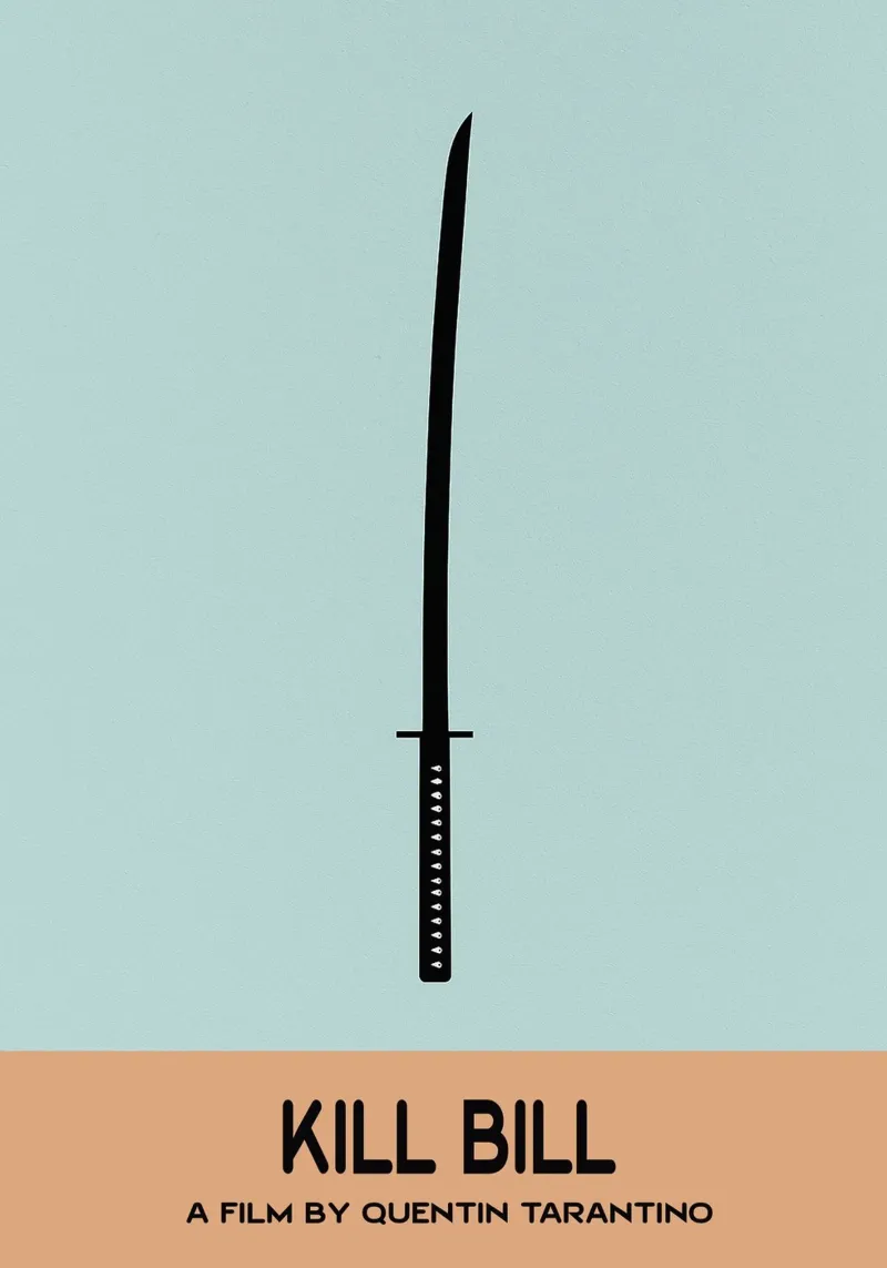 KILL BILL Movie Art Vector Imagination metacrilato de whitesand