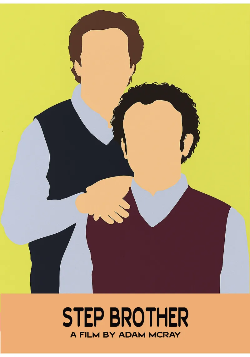 Step Brother Movie Art Vector Imagination poster by whitesand