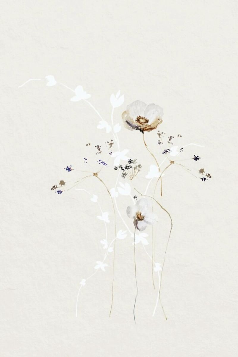 Japanese Ikebana 1 - Blumen Aquarell Blütenkunst poster de Monika Strigel