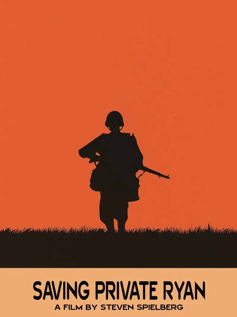 Saving Private Ryan Movie Art Vector Imagination metacrilato de whitesand