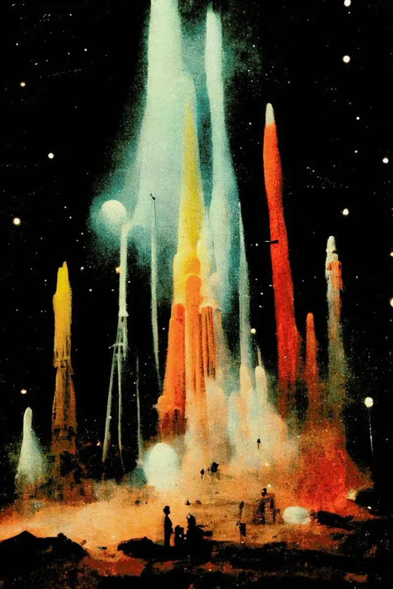 Space Station Backlit Folie von treechild