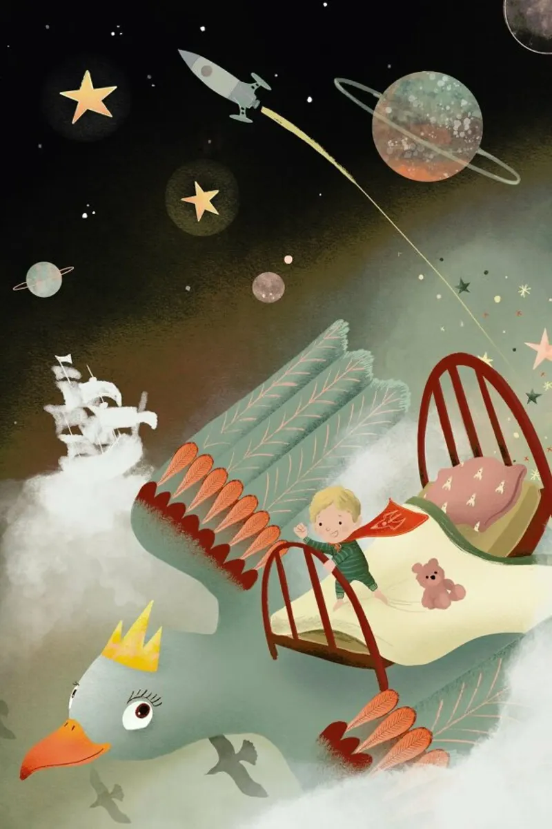 Dreamland poster with plastic frame by Goed Blauw