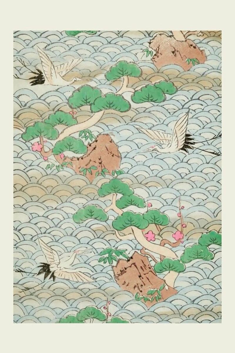 Shin-Bijutsukai - Flight Over Mountains poster de Vintage by JUNIQE