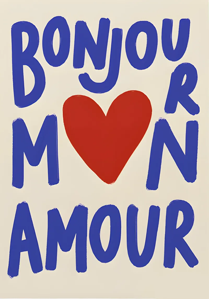 Bonjour Mon Amour pellicola backlit da Attaboy Dsgn
