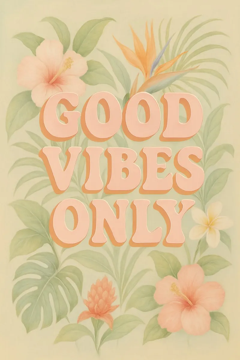 Good Vibes Only pellicola backlit da Attaboy Dsgn
