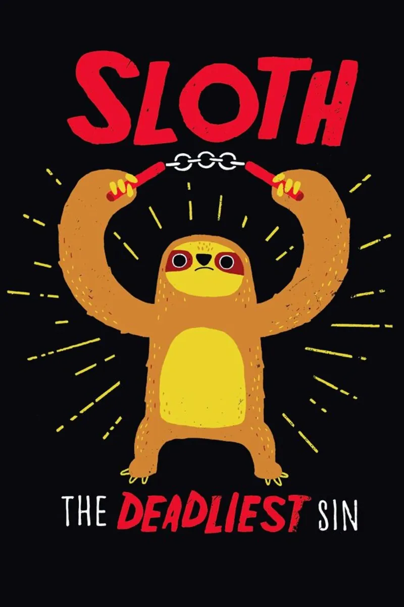 The Deadliest Sin poster con telaio in legno da DinoMike