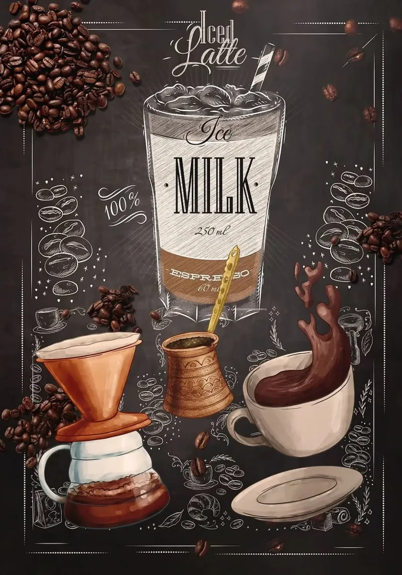 caffè latte freddo carta hahnemühle da Kevin Walters