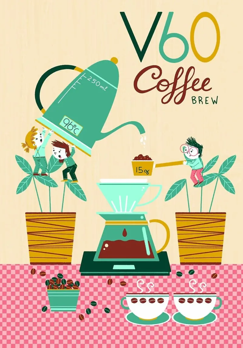 filtro per caffè poster con telaio in alluminio da Kevin Walters
