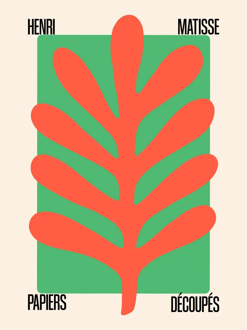 Hommage aan Matisse poster met kunststof frame van SMPLE