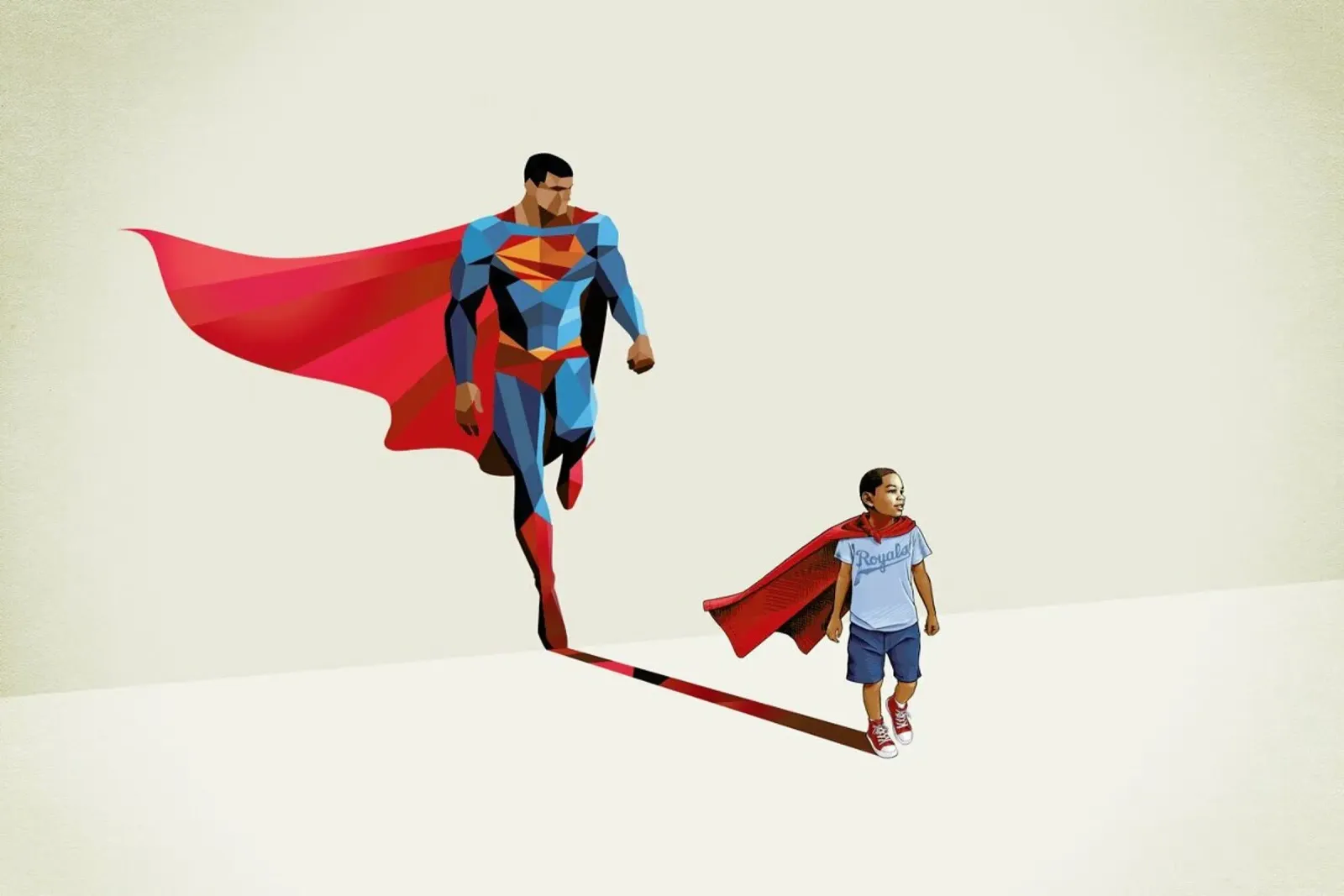 Super Shadows Boy Of Tomorrow 2 carta hahnemühle da Jason Ratliff