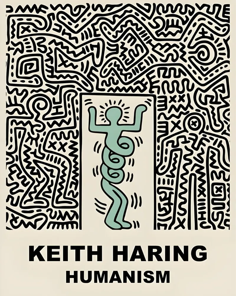 KH - Umanesimo poster con telaio in plastica da SRI WEDARI GALLERY