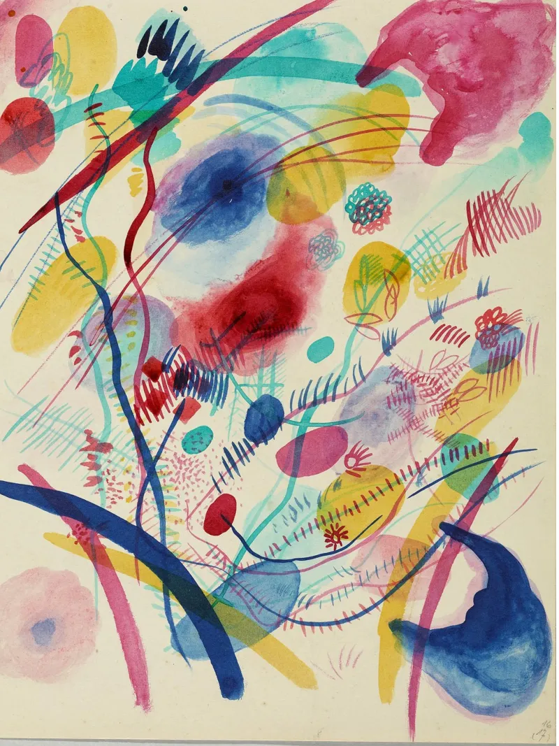 Wassily Kandinsky - Sans titre poster de Second Canvas
