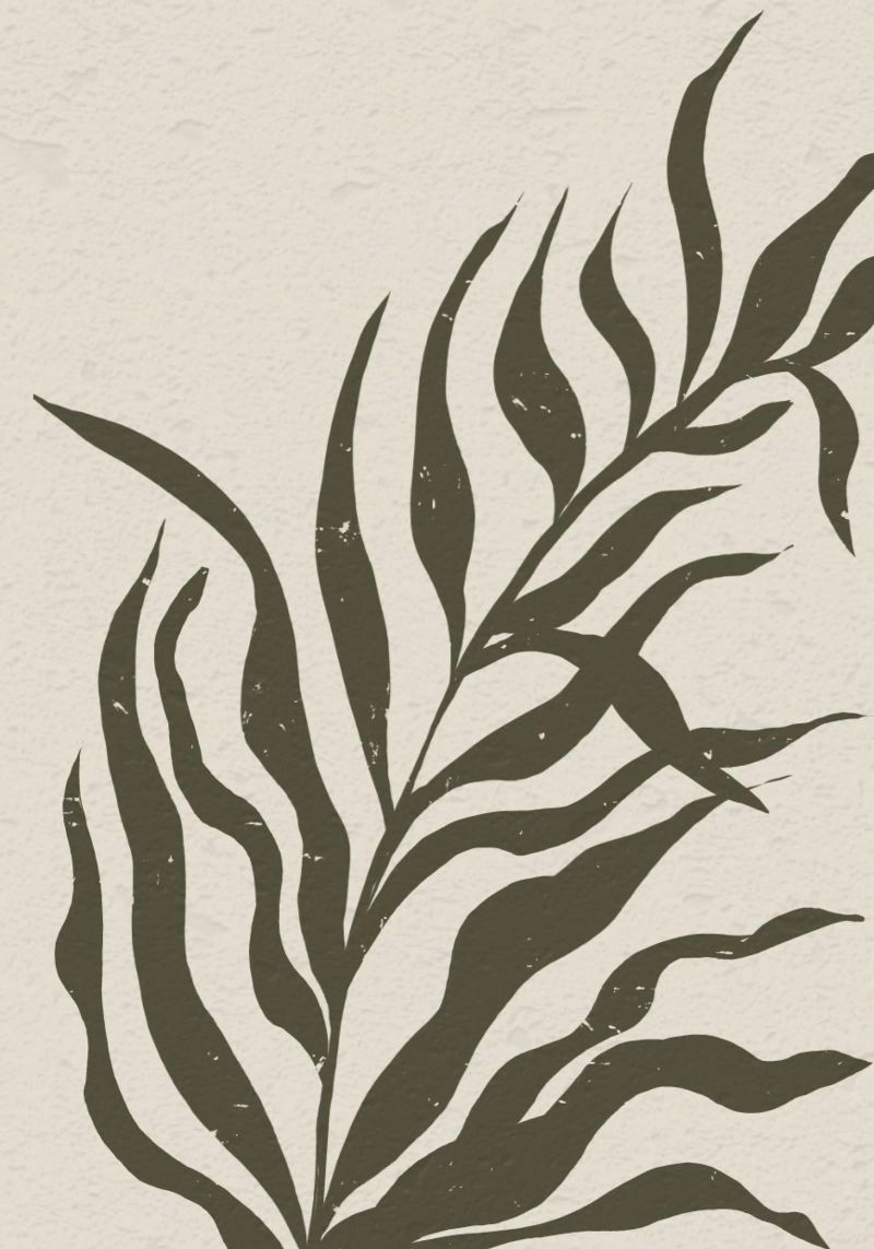 Whispers of the Palm: A Muted Botanical Elegance pellicola backlit da mysteriouscoco