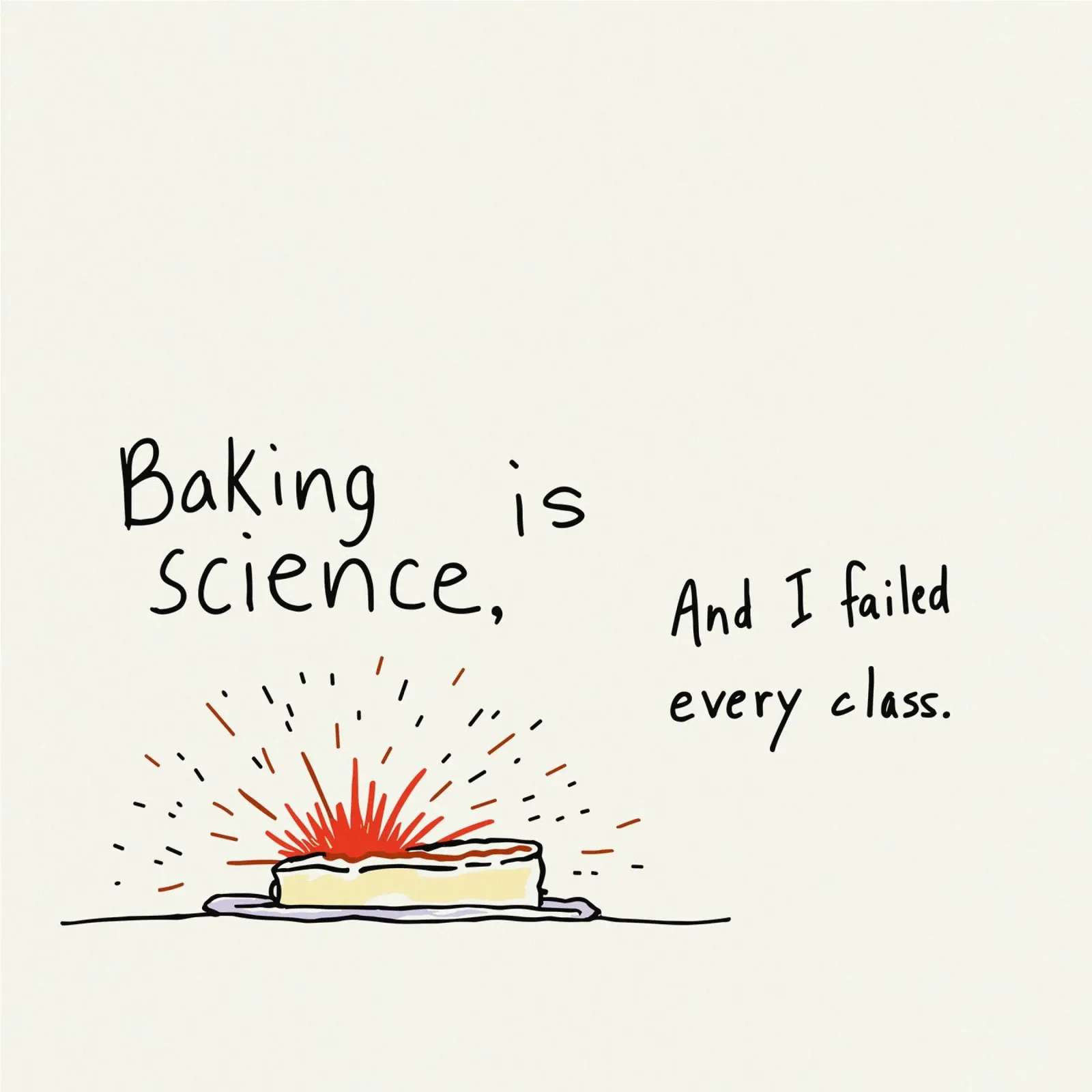 The Explosive Bake tela con Cornice a cassetta da ramosashop