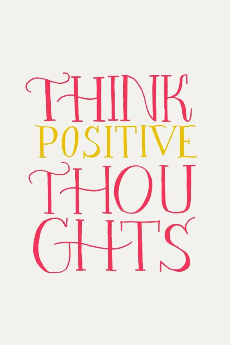 Think positive thoughts pellicola backlit da Pure
