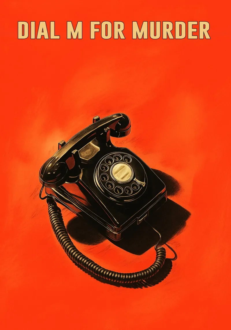 dial m for murder movie art repainting canvas by inaras