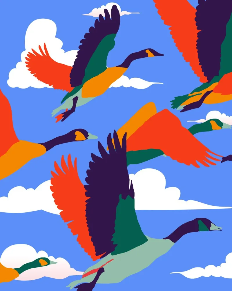 Hoog in het leven canvas met Baklijst van 83oranges