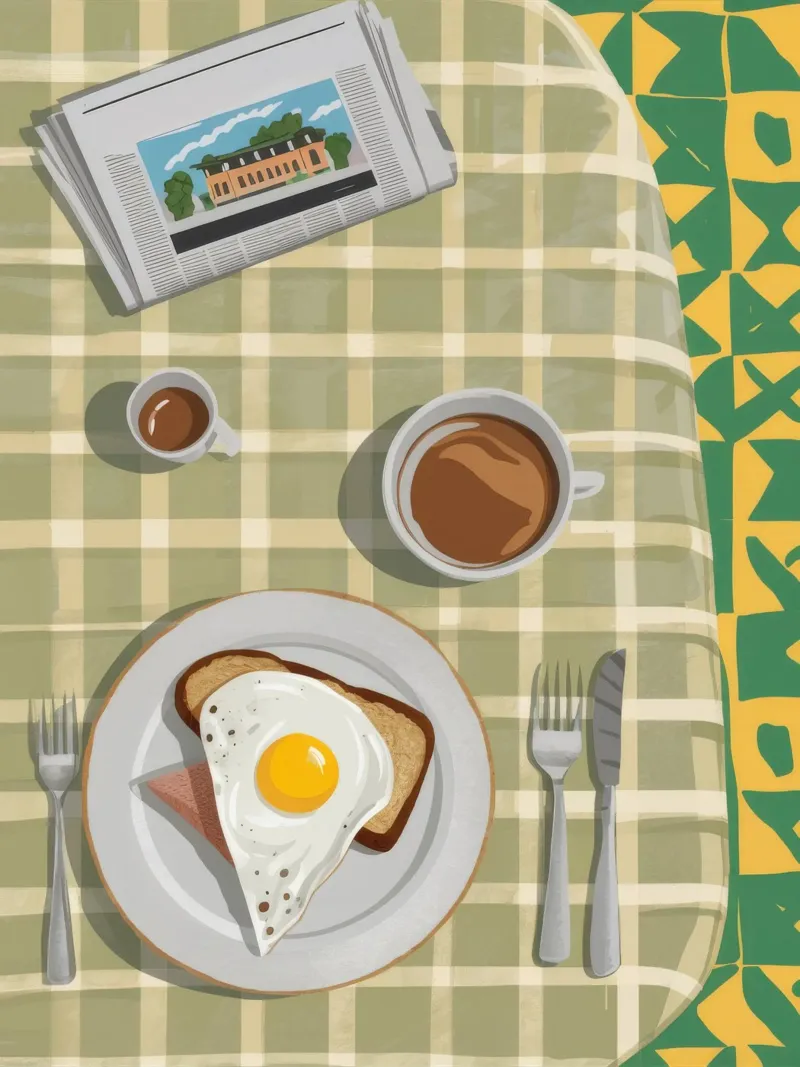 Colazione sopraelevata classica plexiglass da Pake Nebula