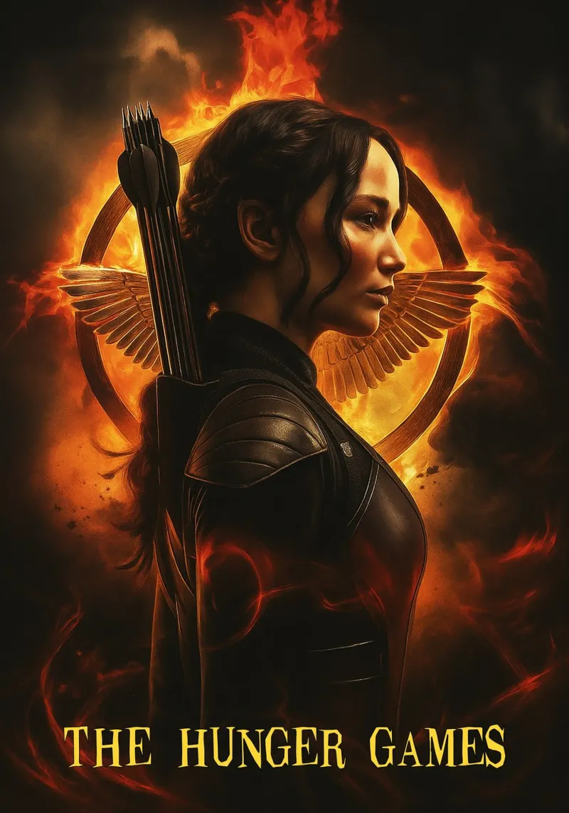 the hunger games movie art repainting pellicola backlit da inaras